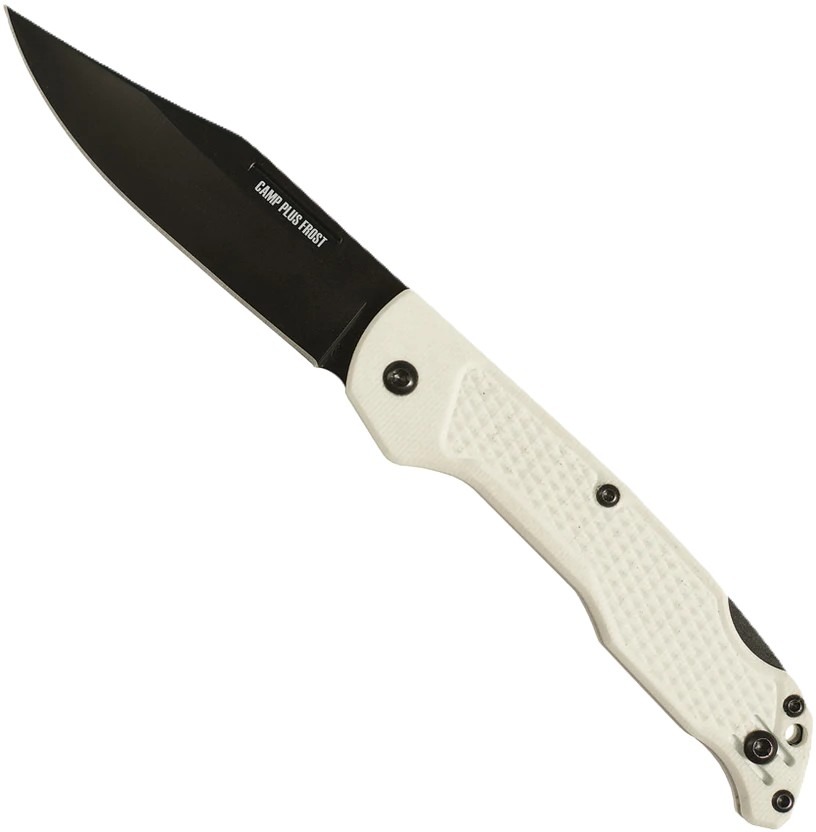 Ontario Knife Company Camp Plus EDC Lockback, White