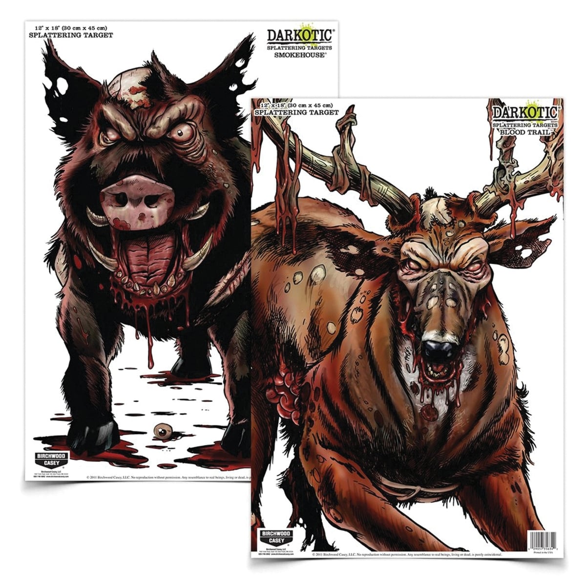 Birchwood Casey Darkotic Smokehouse and Blood Trail Combo Pack 12" x 18"