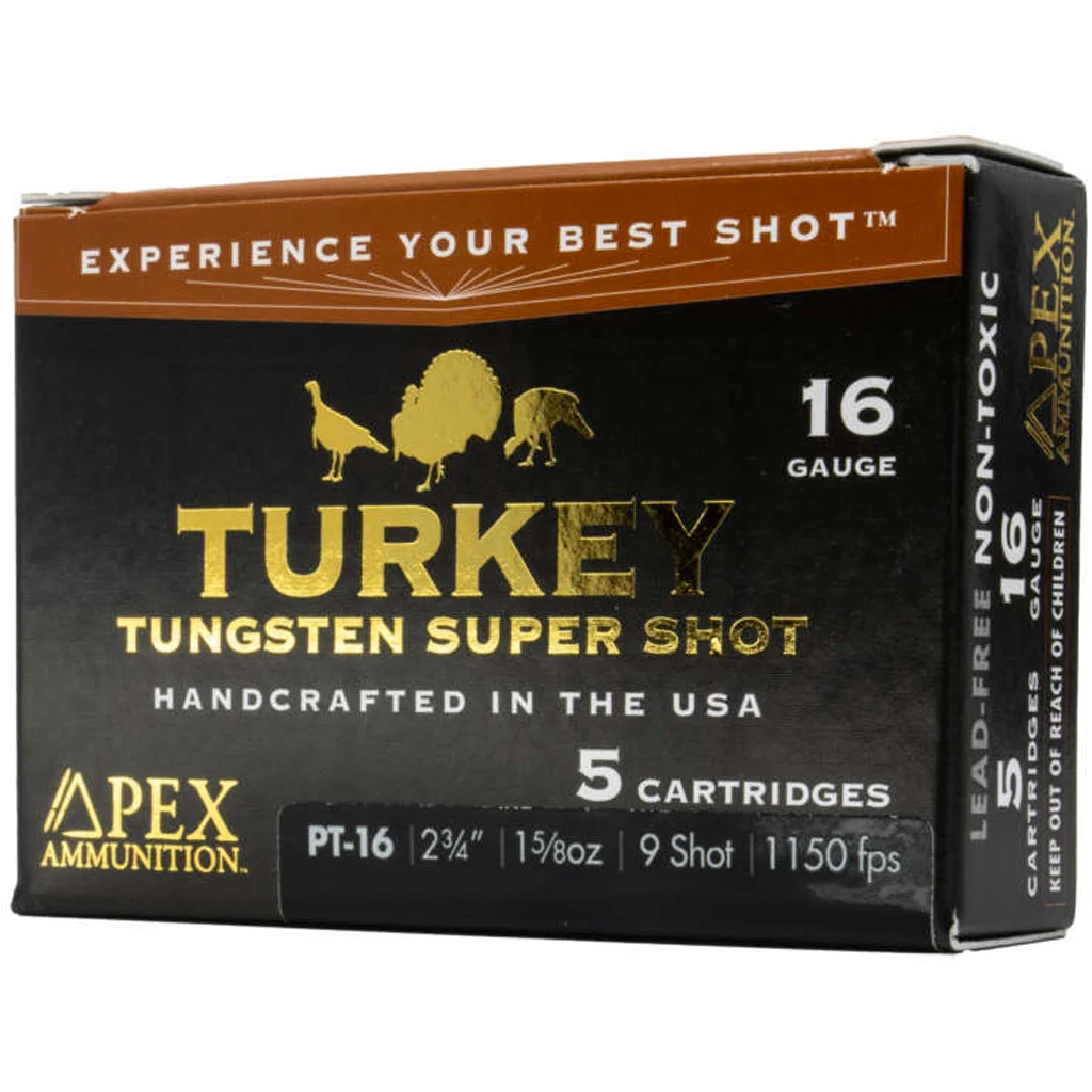 Apex Turkey TSS Shotgun Ammo 16 ga. 2-3/4 in.1-5/8oz #9 shot 5 rd