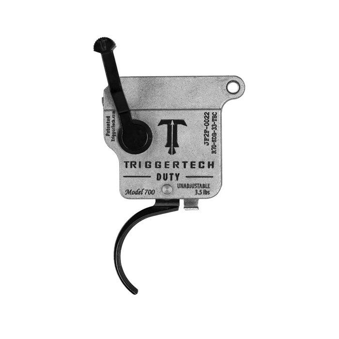 Trigger Tech Duty Traditional Trigger Curved Single-Stage Drop-In, Black