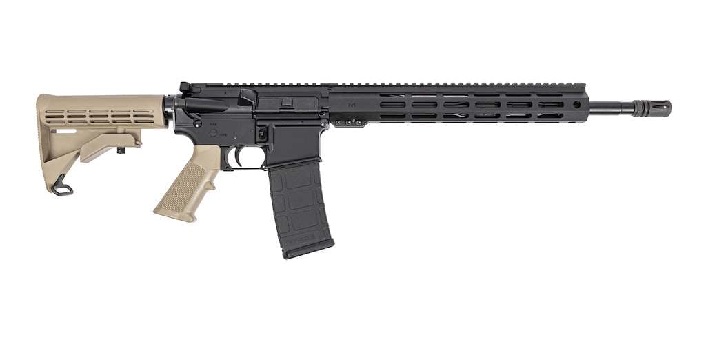 PSA PA-15 16" M4 Nitride 5.56 NATO 13" Lightweight Hex M-LOK Classic AR-15 Rifle, FDE