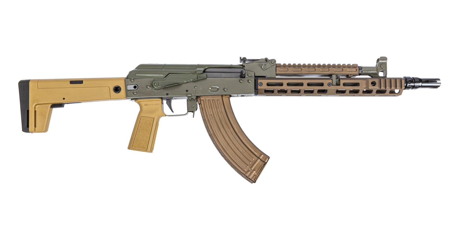 Sabre AK-47 GF5 13.7" Rifle w/ Pin and Welded JMAC GFHCE - Moss Green/Burnt Bronze