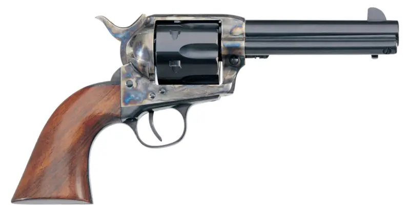 Taylors Company 700ADE 1873 Cattleman New Model 45 Colt (LC) 6rd 4.75" Blued Cylinder Barrel Color Case Hardened Steel Frame Walnut Navy Size Grip (Taylor Tuned)