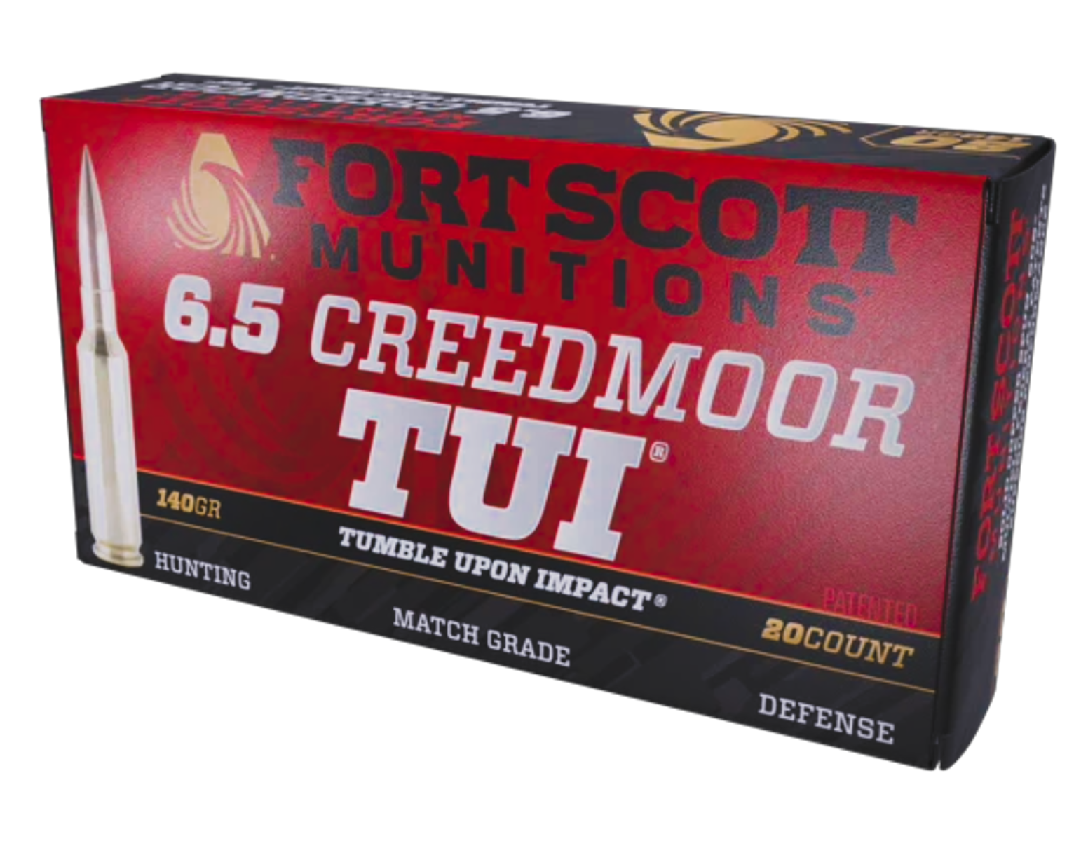 Fort Scott Munitions 65CM-140-SCV2 Tumble Upon Impact (TUI) 6.5Creedmoor 140gr Solid Copper Spun 20 Per Box/10 Case - No Credit Card Fees - Low, flat rate shipping