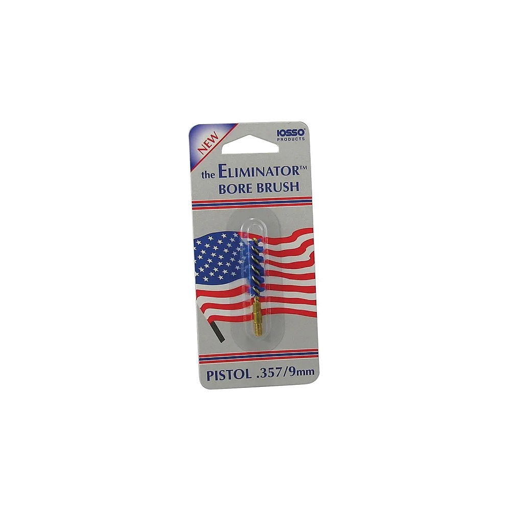 IOSSO Products Eliminator .357 Cal/9mm Premium Bore Brush, Cobalt Blue