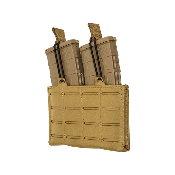 TAC Shield RZR Molle Double Rifle Magazine Pouch, Coyote