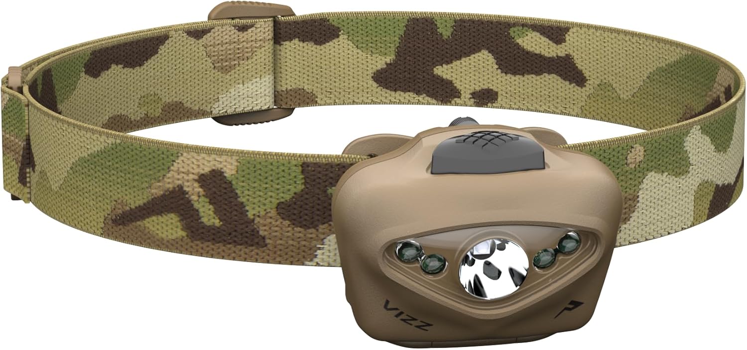 Princeton Tec Vizz RGB Headlamp, Multicam - VIZZ23-RGB-MC
