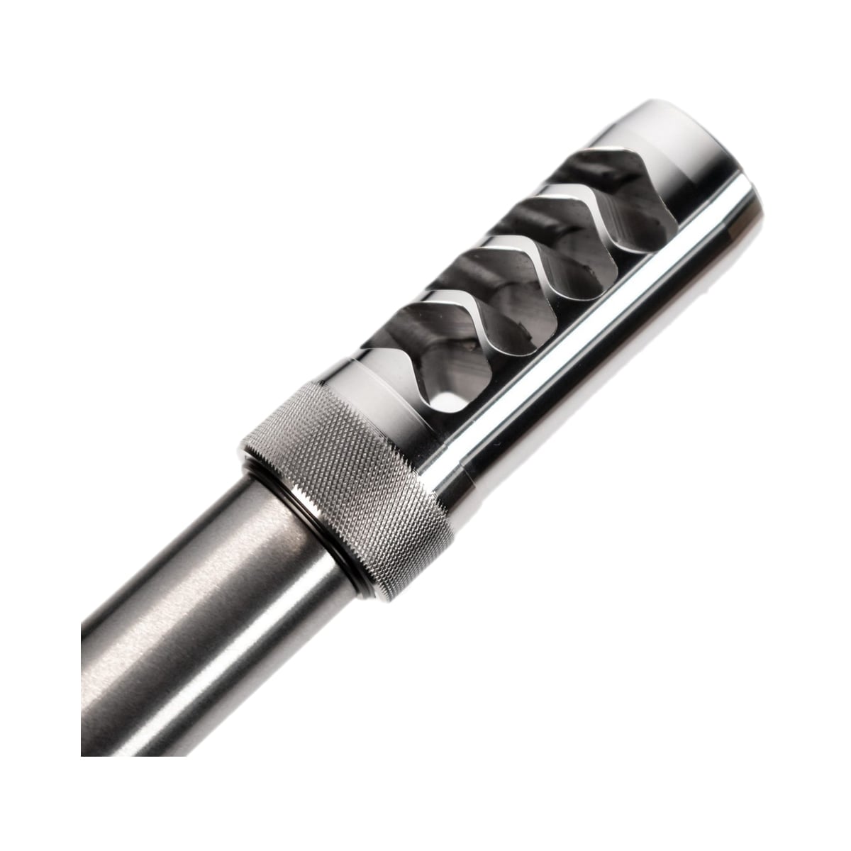 Area 419 Hellfire Match Self Timing Muzzle Brake 5/8-24, Raw Stainless