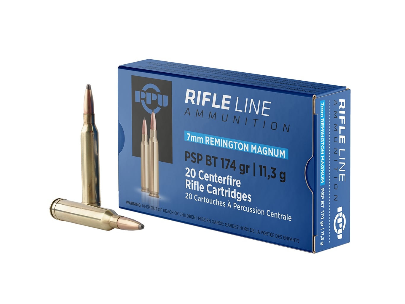 Prvi Partizan 7mm Remington Magnum PSPBT 174 gr 20 Rounds Ammunition - PP7RM2