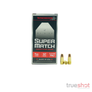 Winchester - Super Match - 9mm - 147 Grain - Flat Nose - 500