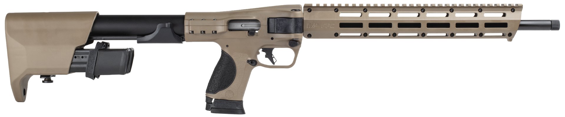 SMITH AND WESSON M&P FPC 9MM 16.25″ 23+1 FDE - No Credit Card Fees - Low, flat rate shipping