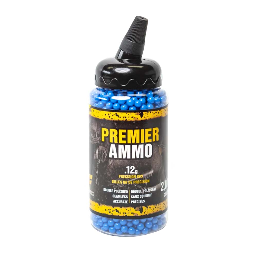 Game Face Premier Ammo 6mm, .12 Gram, 2,000 Count, Blue - U-SAP2000-P