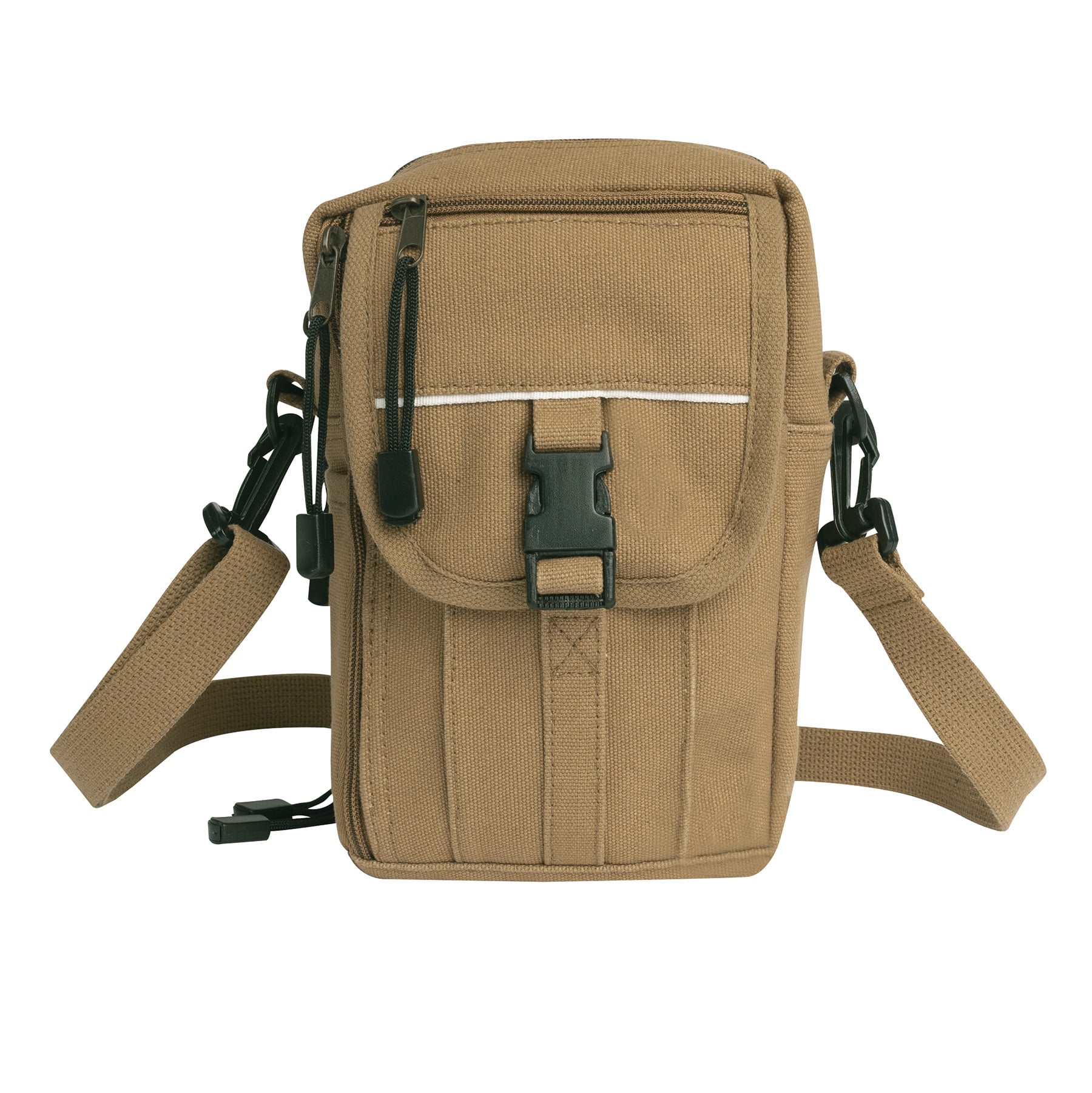 Rothco Heavyweight Classic Canvas Passport Travel Pouch - Coyote Brown