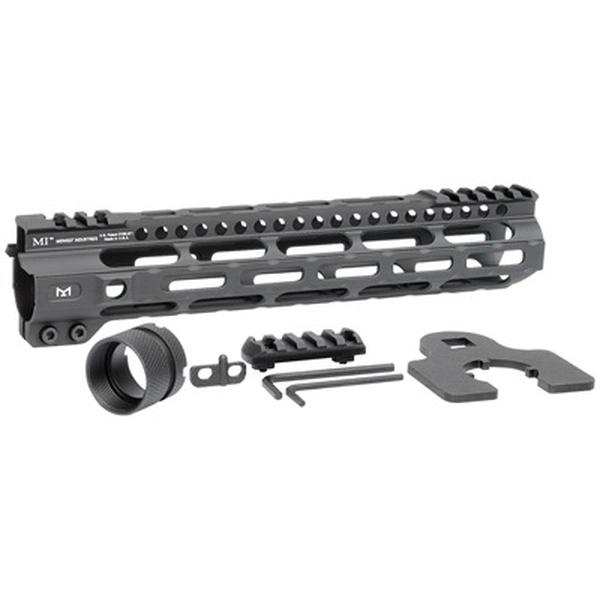 Midwest Industries MI Combat Rail Lightweight M-Lok 10.5" AR-15 1-Piece Free Float Handguard - MICRLW105