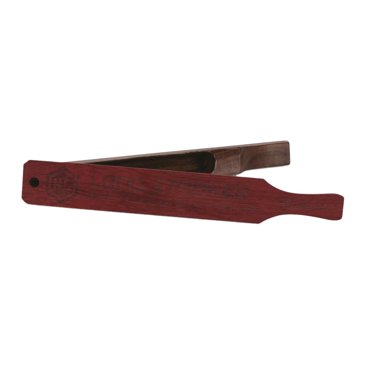 HS Strut Butski Long Stroker Turkey Box Call, American Walnut