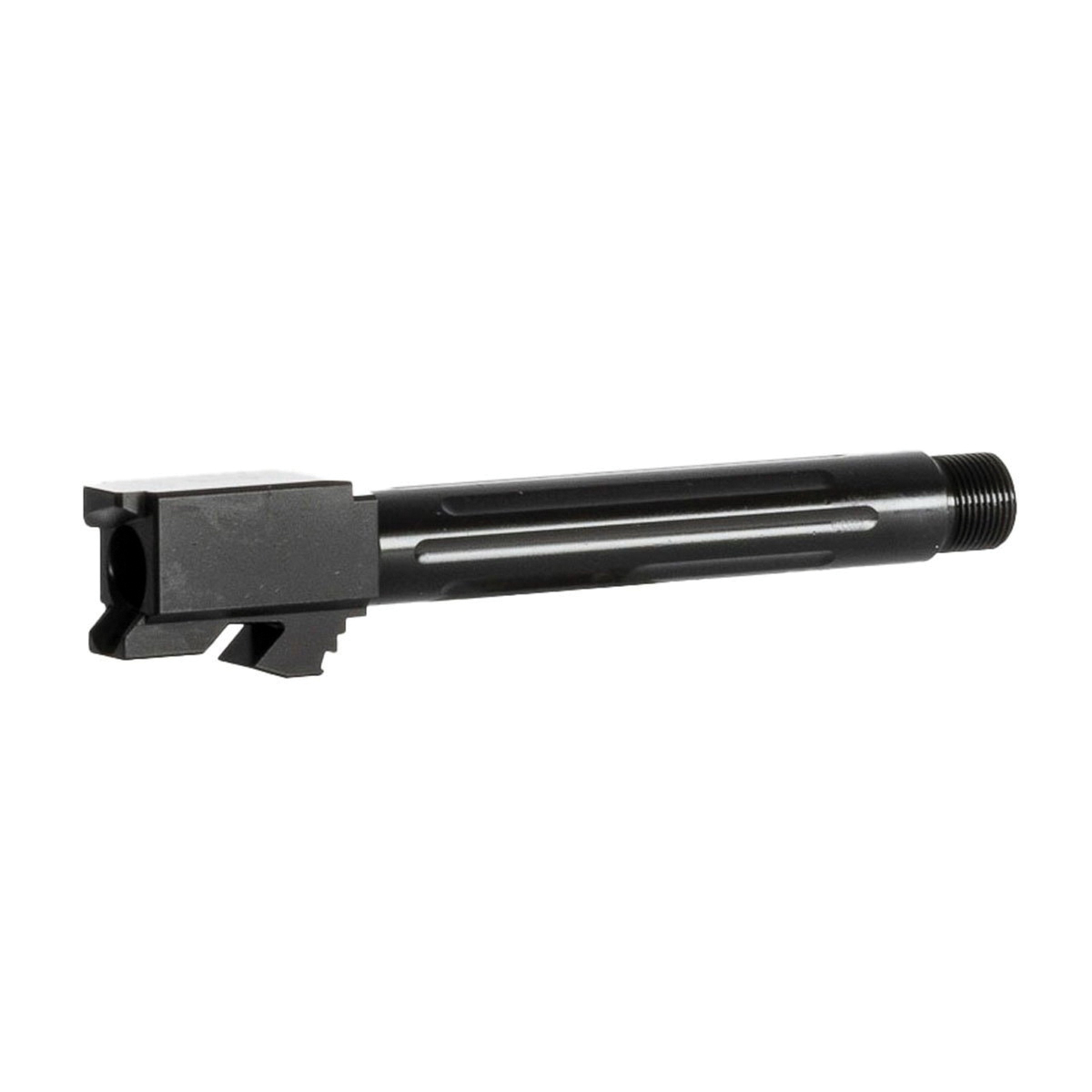 Brownells Threaded Fluted Barrel 9mm Fits Glock Gen 1-4 G17, Black
