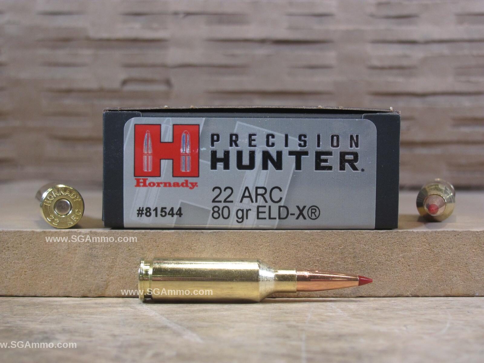 200 Round Case – 22 ARC 80 Grain ELD-X Hornady Precision Hunter Ammo – 81544