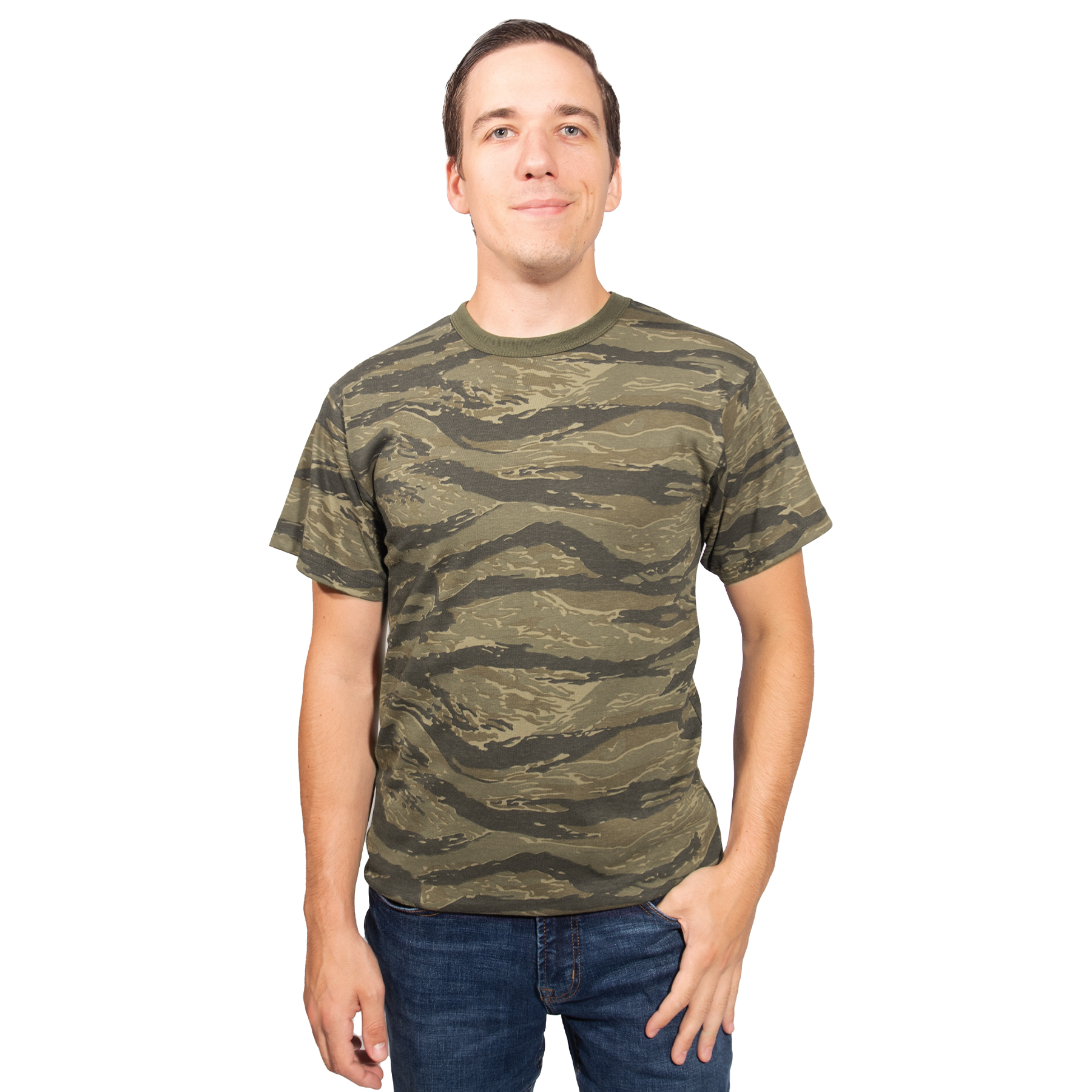 Rothco Vintage Camo T-Shirts - Tiger Stripe Camo, Small