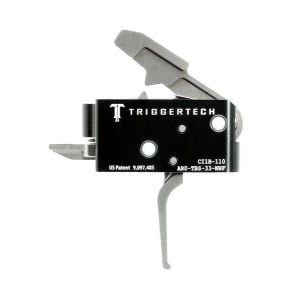 TriggerTech AR15 Competitive Flat Trigger 2 Stage Stainless Steel/Black