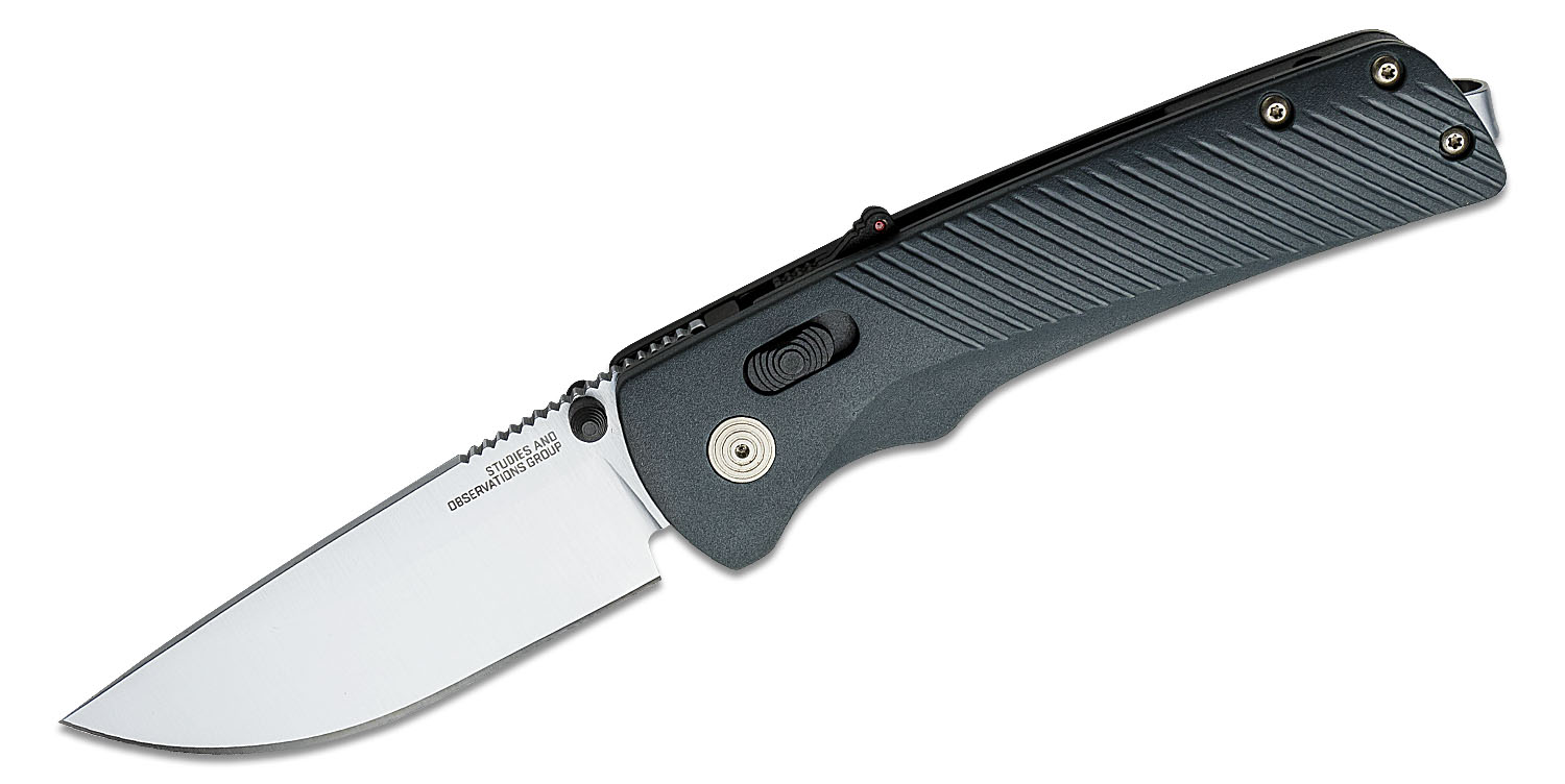 SOG Knives Flash AT EDC Folding Knife Straight Back Urban Gray - for Everyday Use - SOG-11-18-11-41