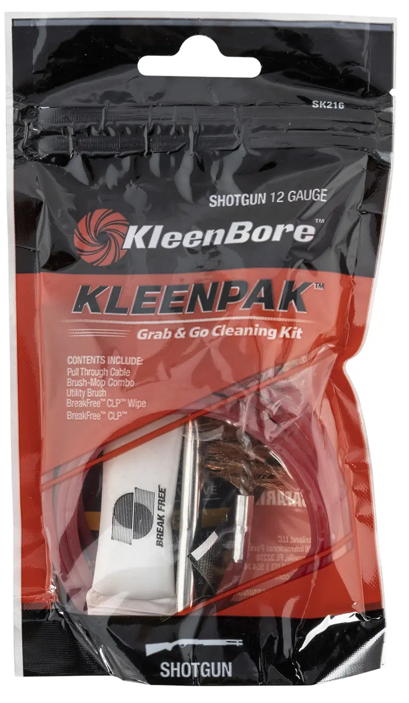 KleenBore SK21610 Grab Go Cleaning Kit 12 Gauge Shotgun 10 Per Pack