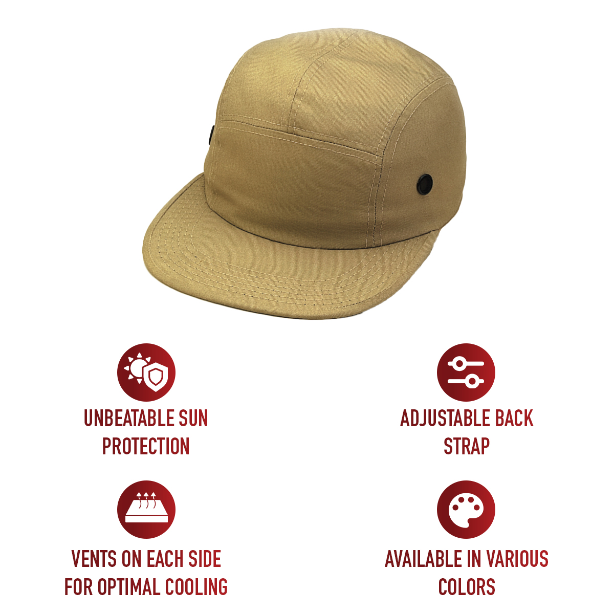 Rothco 5 Panel Street Cap - Khaki