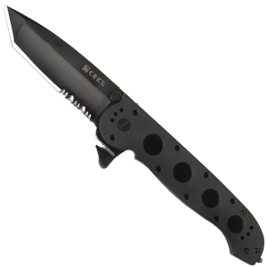 Colombia-River-Knife-Tool CRKT M16-14ZLEK Tanto Flipper Knife (3.75" Black Serr)