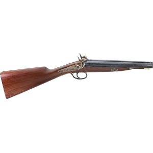 Pedersoli Baker Cavalry Double Barrel 20 Gauge Muzzleloader Shotgun 11" Blued Barrel Walnut Stock
