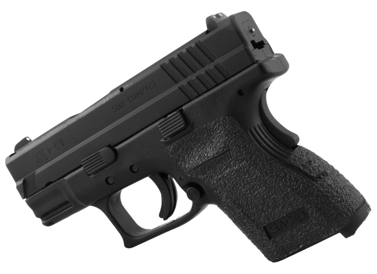 Talon Grips Rubber Pistol Grip for Springfield XD Subcompact 9mm/.40, Black - 203R