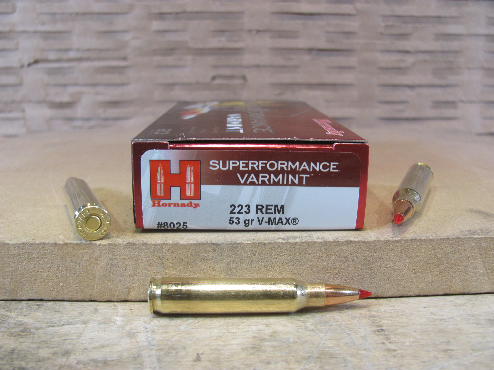 200 Round Case – 223 Rem 53 Grain V-Max Hornady Superformance Ammo – 8025