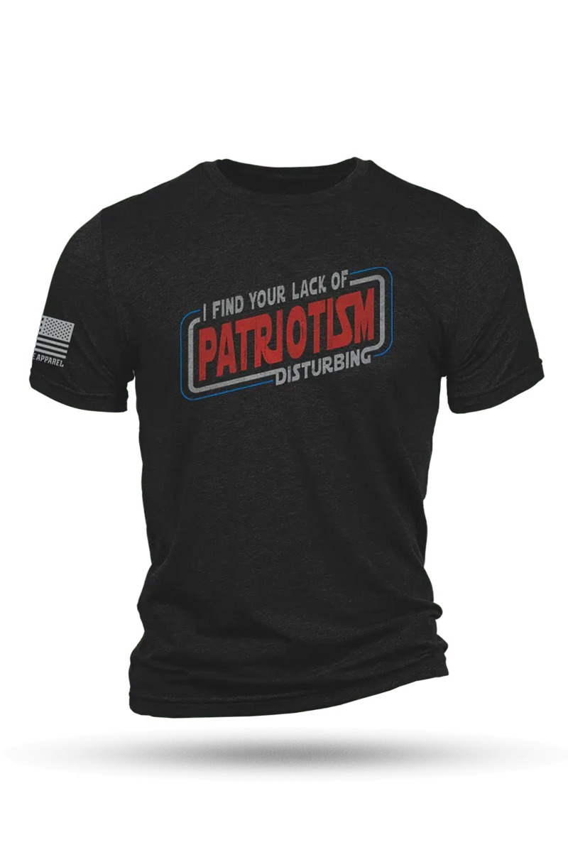 Nine Line Lack of Patriotism T-Shirt, Charcoal - 3X-Large