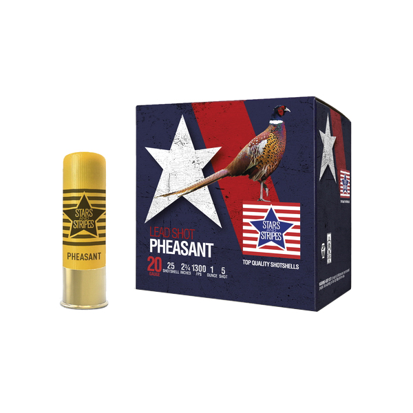 Stars and Stripes Pheasant 12 Gauge 2-3/4" #5 1-1/4 Ounce 25rds