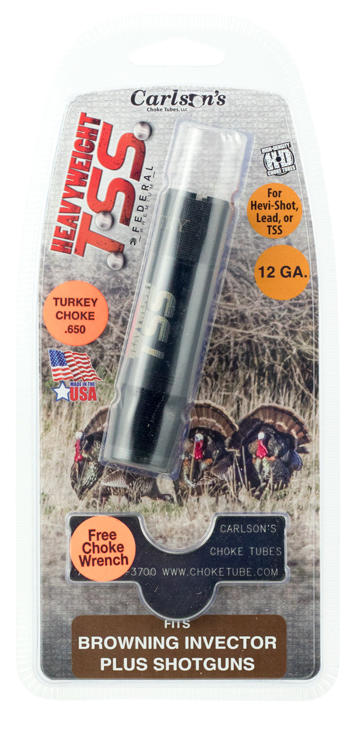 Carlson's Choke Tubes TSS 12 Gauge Browning Invector Plus Turkey Choke Tube, Black - 38021