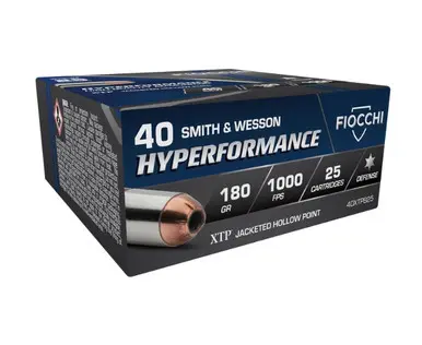 Fiocchi 40 S Extrema Ammunition FI40XTPB25 180 Grain XTP Jacketed Hollow Point 25 Rounds