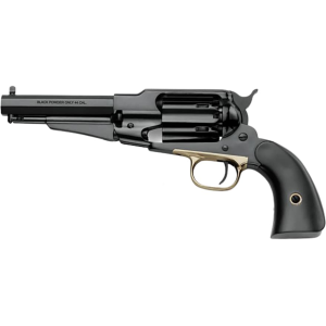 Pietta 1858 Remington New Model Army Sheriff Black Powder Revolver 44 Caliber 5.5" Blued Barrel Blued Frame Black Grip