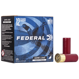 Federal H1254 Game Load Upland Heavy Field 12 Gauge 2 3/4 1 1/4 oz #4 Shot 25 Bx/ 10 Cs