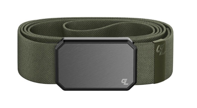 Groove Life Nylon Belt - Olive/Gunmetal