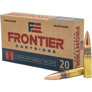 Hornady Frontier Rifle Ammunition .300 BLK 208 gr FMJ 1025 fps 20/ct