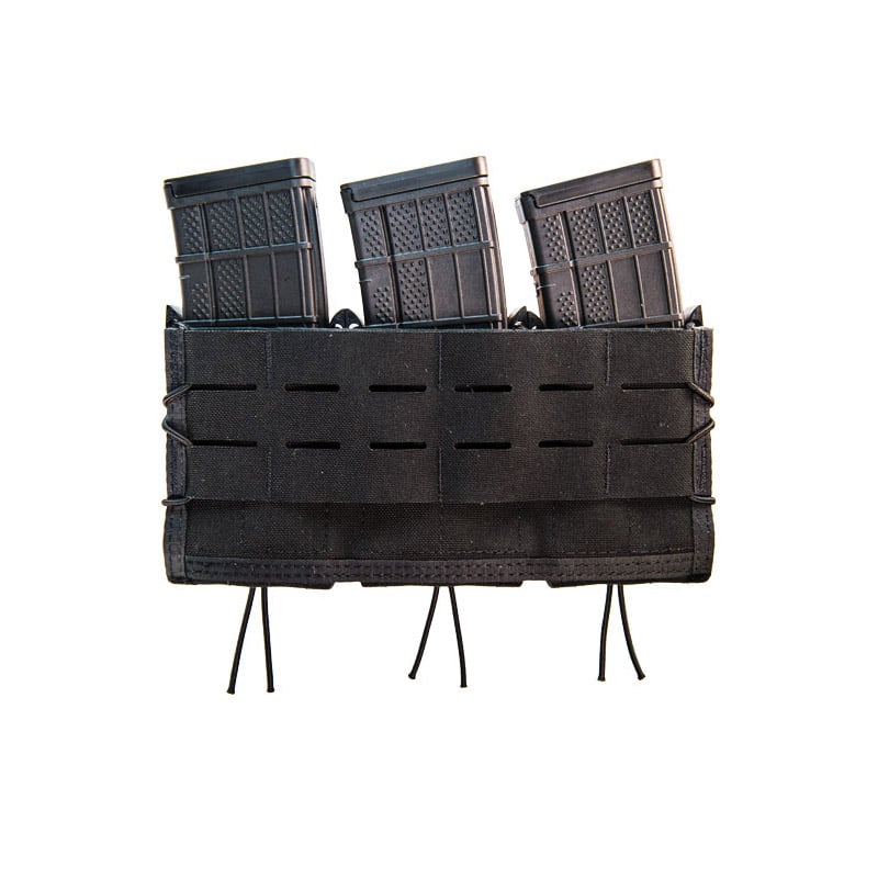 High Speed Gear Duty Double Decker Taco Shingle High-Density Black Magazine Pouch - Rugged Solution for Magazine Storage - 45DD00BK