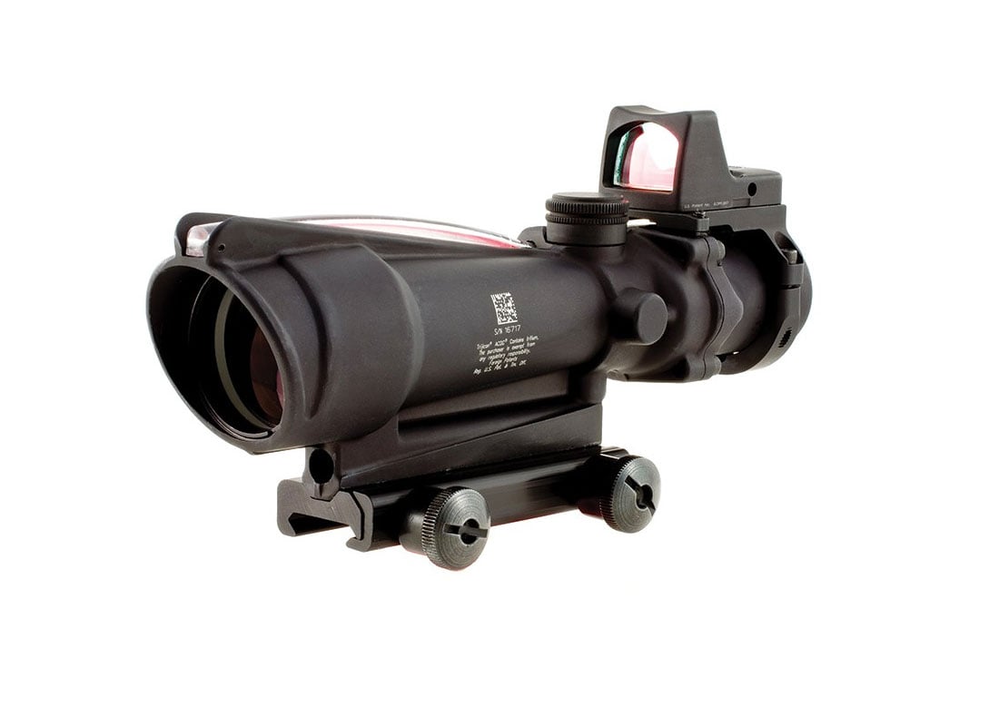 Trijicon ACOG 3.5x35 .223 MOA Reticle Red Dot Sight With Type 2 RMR, Black - TA11-D-100557