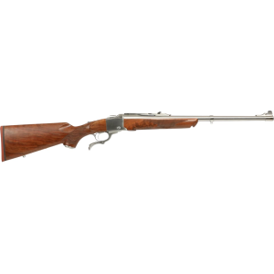 Ruger Number 1 Sporter Single Shot Rifle 35 Whelen 22" Stainless Barrel Stainless Frame Walnut Field Stock
