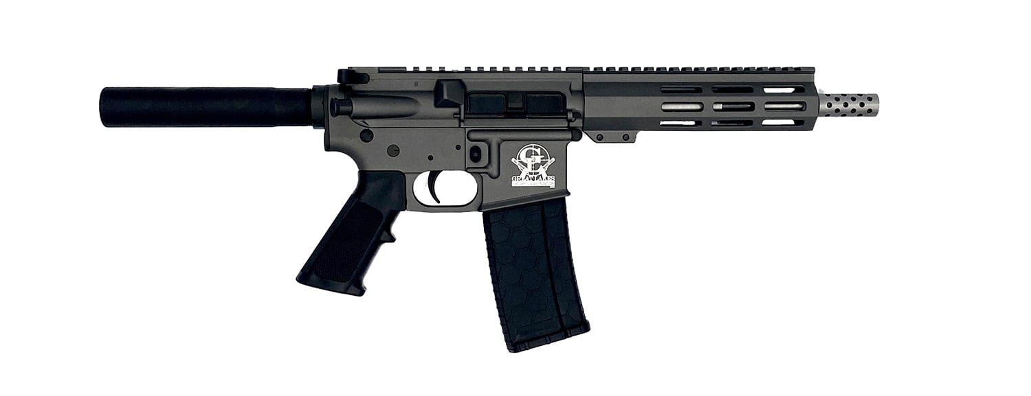 Great Lakes Firearms AR-15 .223 Wylde 7.50" AR Pistol, Tungsten - GL15223SSPTNG