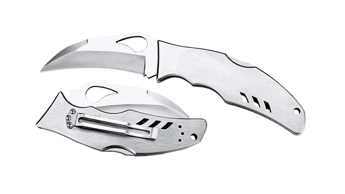 Spyderco byrd Crossbill Hawkbill Folding Knife, 3.5" - BY07P