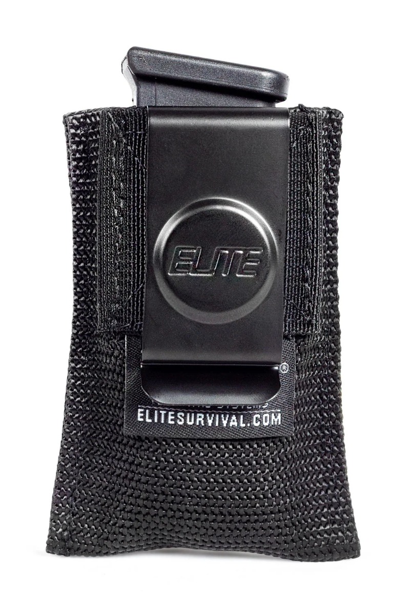 Elite Survival Systems Glock 26/27 Mag Pouch w/ Clip, Black - OMPS