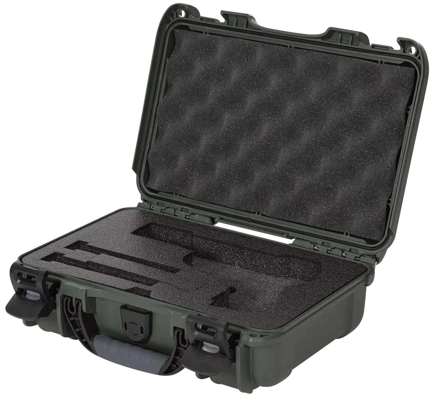 Nanuk 909CLASG6 909 Classic Gun Case Waterproof Airline Approved Olive Polyethylene w/ Closed-Cell Foam 11.44" L x 7" W x 3.68" H Interior Dimensions