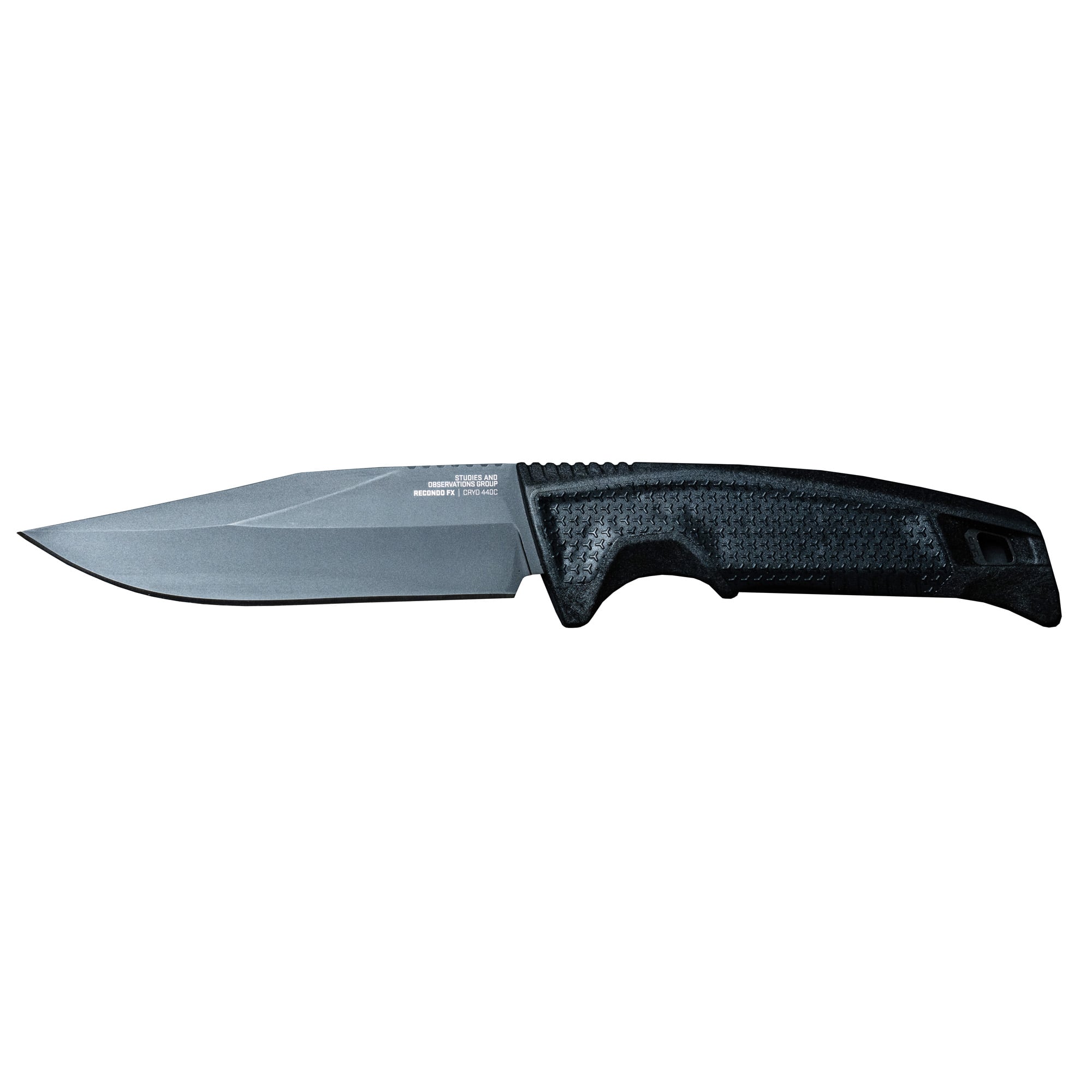 SOG Knives Recondo 4.6" Clip Point Fixed Blade Knife, Black - SOG17220157