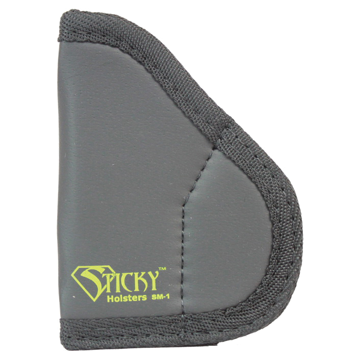 Sticky Holsters Small Ambidextrous Hand North American Arms Black Widow Concealment Holster, Black with Green Logo - SM1NAA