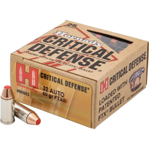 Hornady 90063 Critical Defense 32 ACP 60 gr Flex Tip eXpanding - 25rd Box