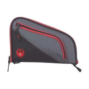 Allen 27401 Ruger Tucson Handgun Case Fits Guns Up To 10 Black, Gray w/Red Trim Handgun Knit