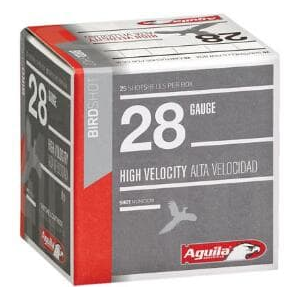 Aguila 1CHB2878 Hunting High Velocity 28GA 2.75\" 3/4oz #8 Shot - 25sh Box
